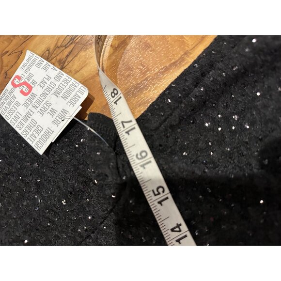 LuLaRoe Elegant Carly Crystal Sparkle Black Dress – Size‎ Small (NWT) - Picture 7 of 8